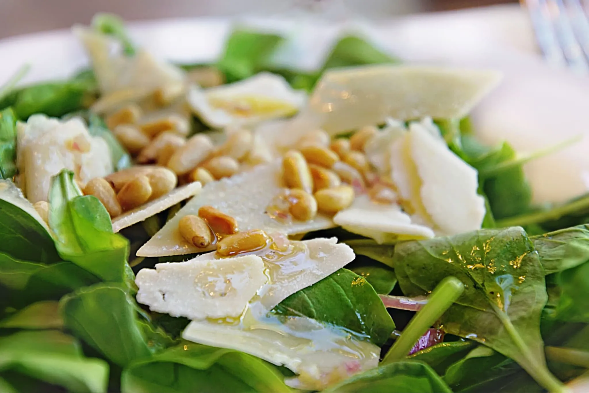 Arugula Salad with Parmesan and Pine Nuts