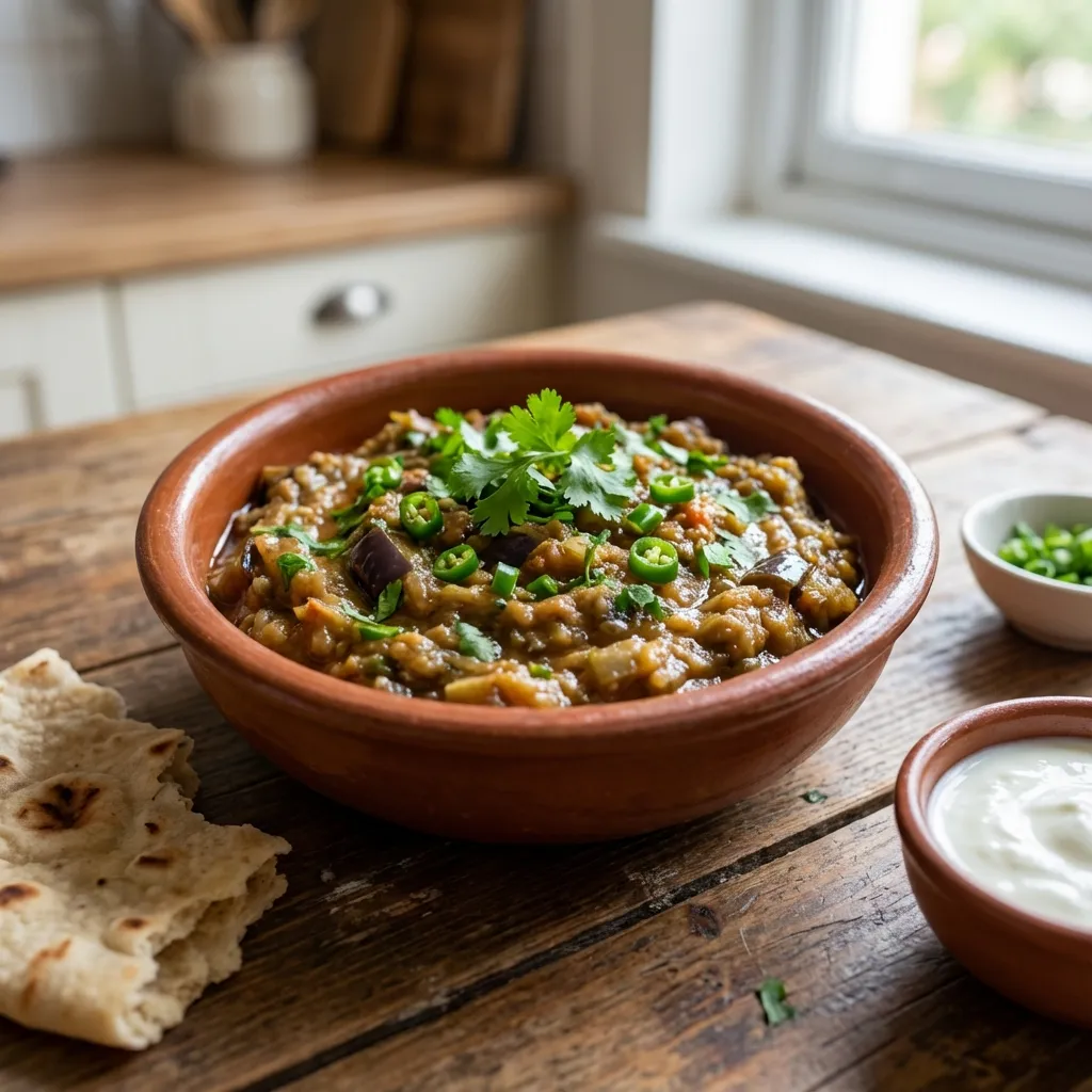 Baingan Bharta (Roasted Eggplant Mash)