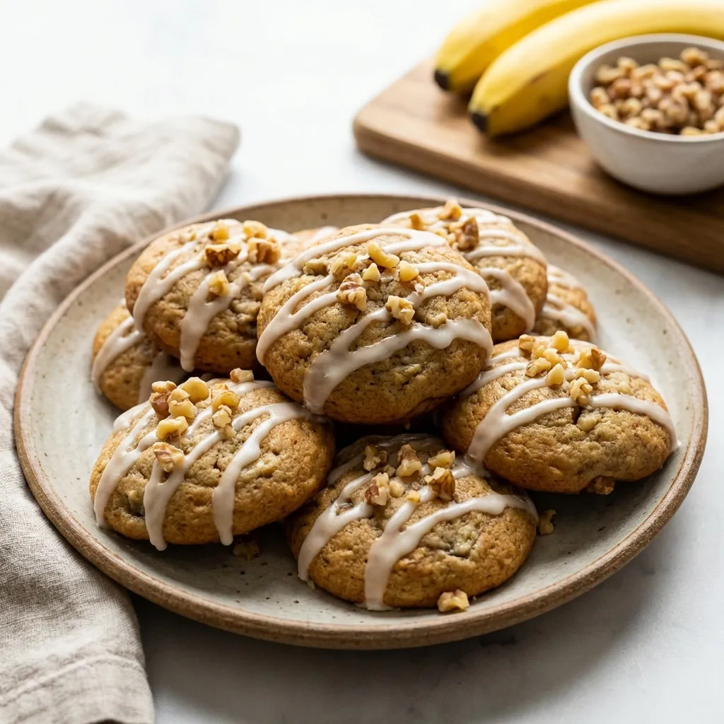 Banana Nut Muffin Top Cookies