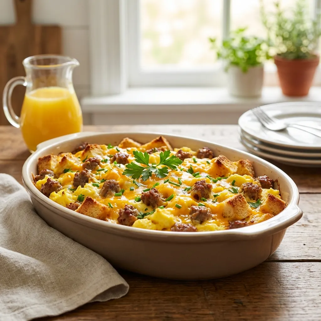 Breakfast Sausage and Egg Casserole