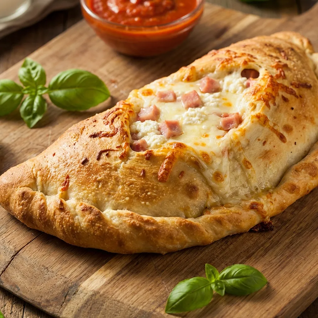 Calzone with Ham and Cheese