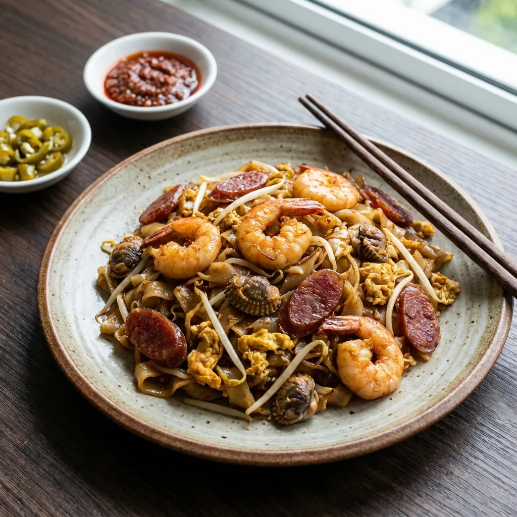 Char Kway Teow (Stir-Fried Flat Noodles)