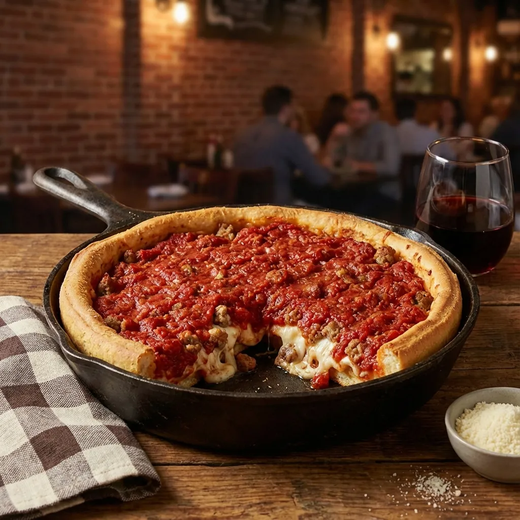 Chicago Style Deep Dish Pizza