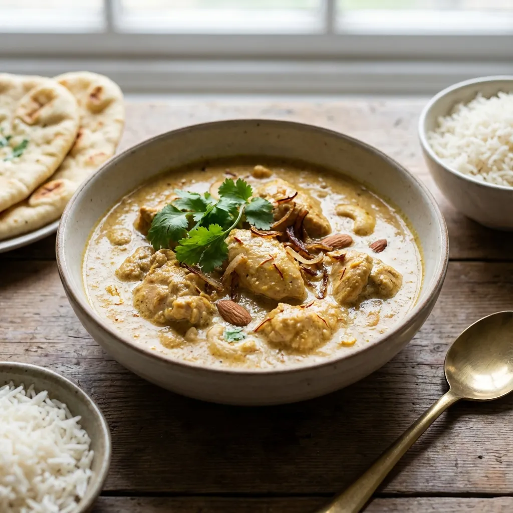 Chicken Korma (Creamy Nut Sauce)