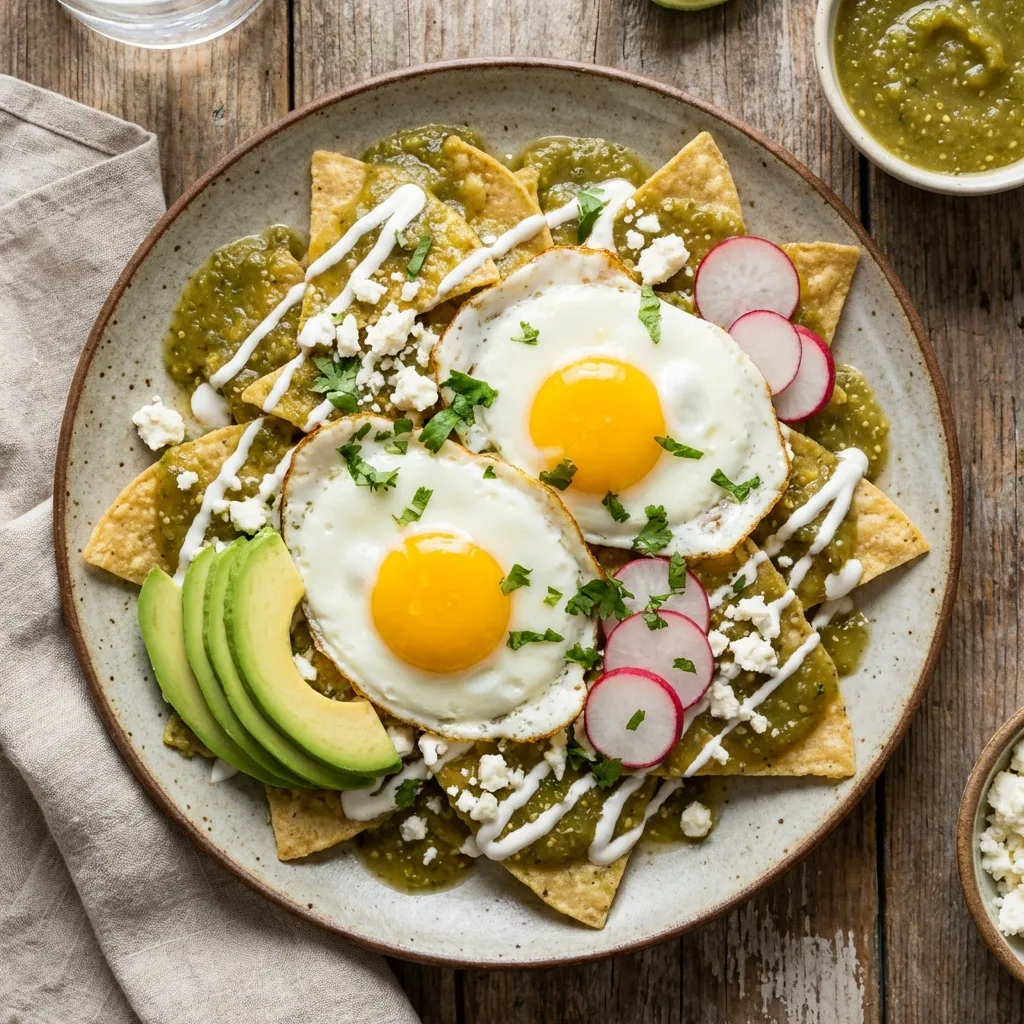 Chilaquiles Verdes (Green Sauce)