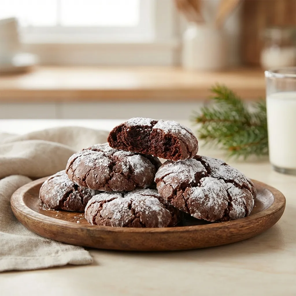 Chocolate Crinkle Cookies