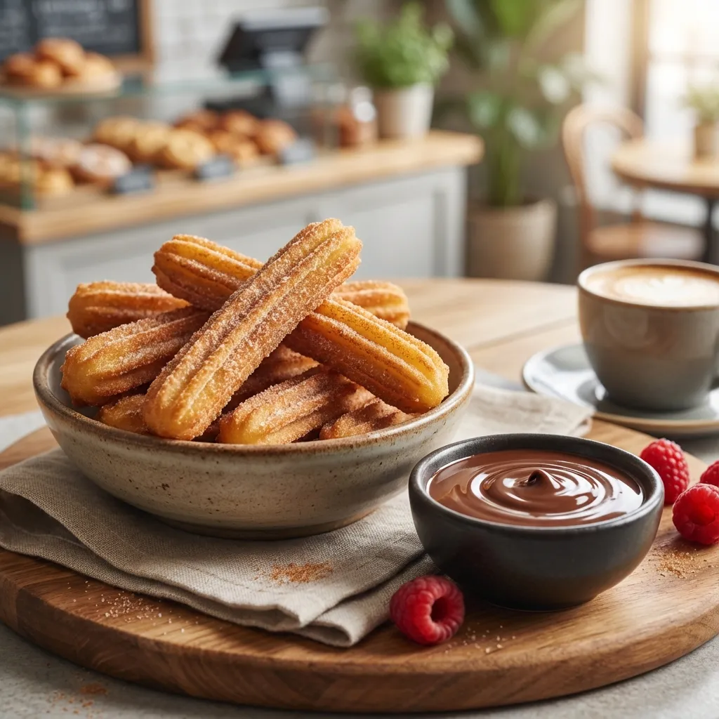 Churros with Chocolate Dipping Sauce