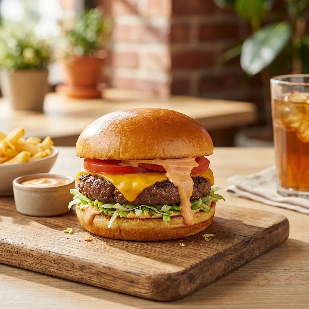 Classic Cheeseburger with Secret Sauce
