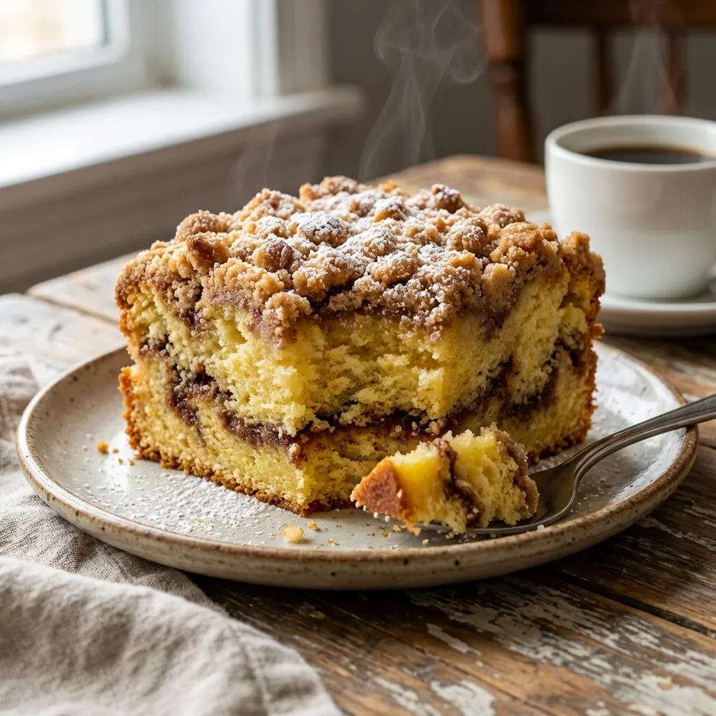 Coffee Cake with Cinnamon Streusel