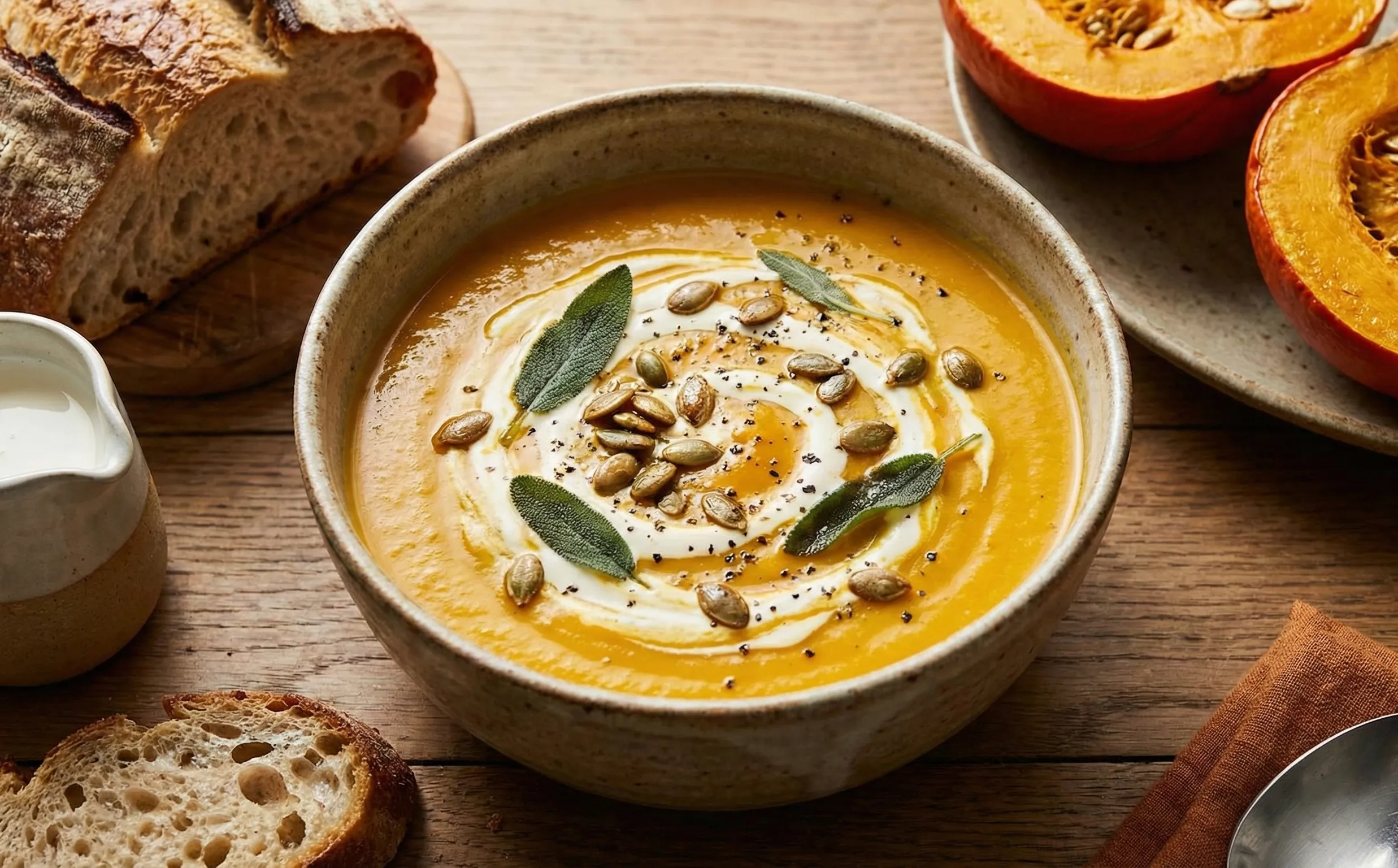 Creamy Roasted Pumpkin Soup