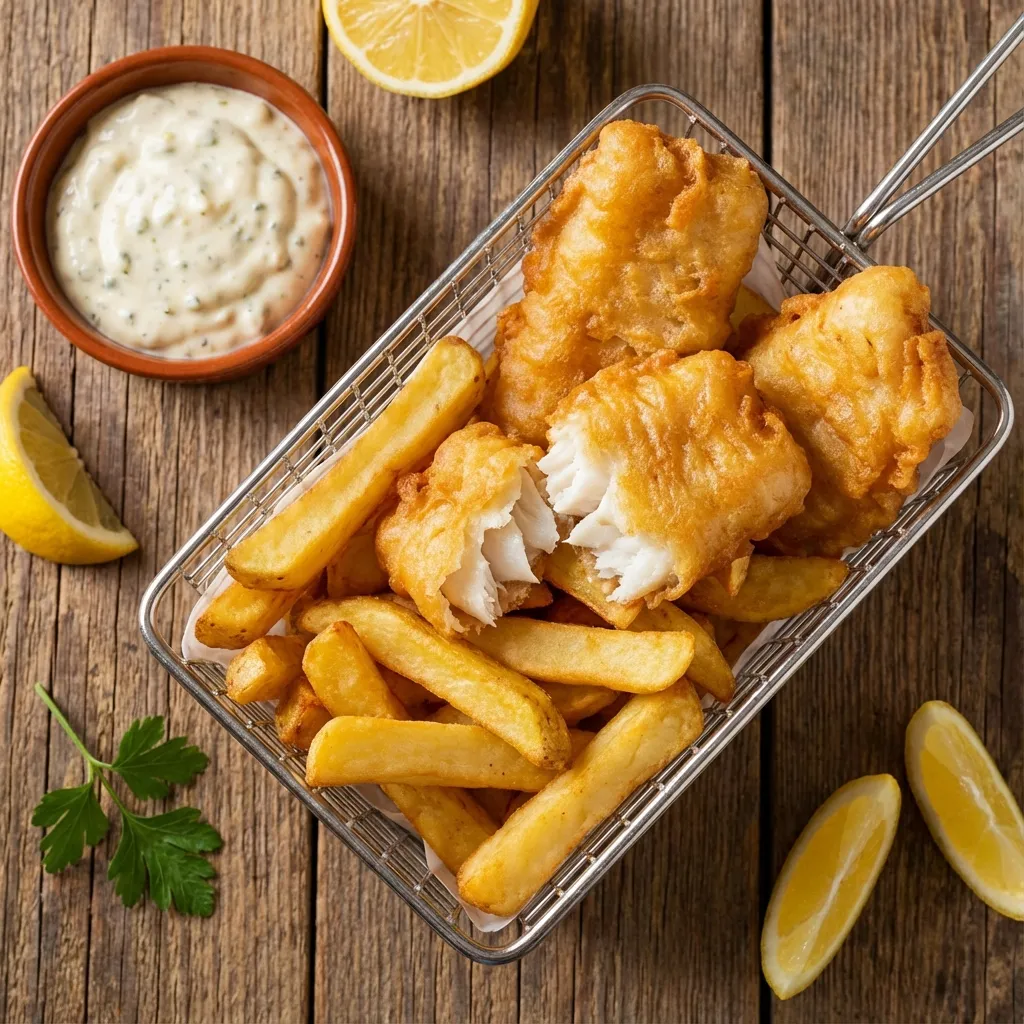 Crispy Fish and Chips