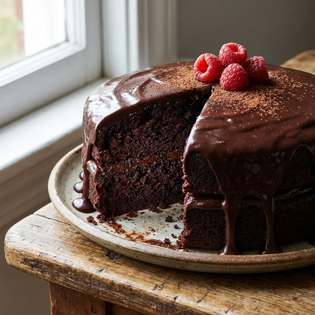 Devil's Food Chocolate Cake with Ganache
