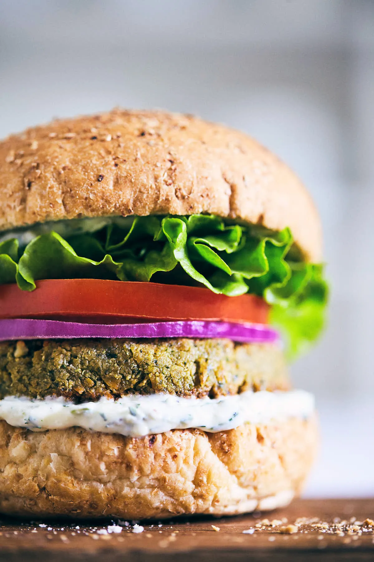 Falafel Burger with Tahini