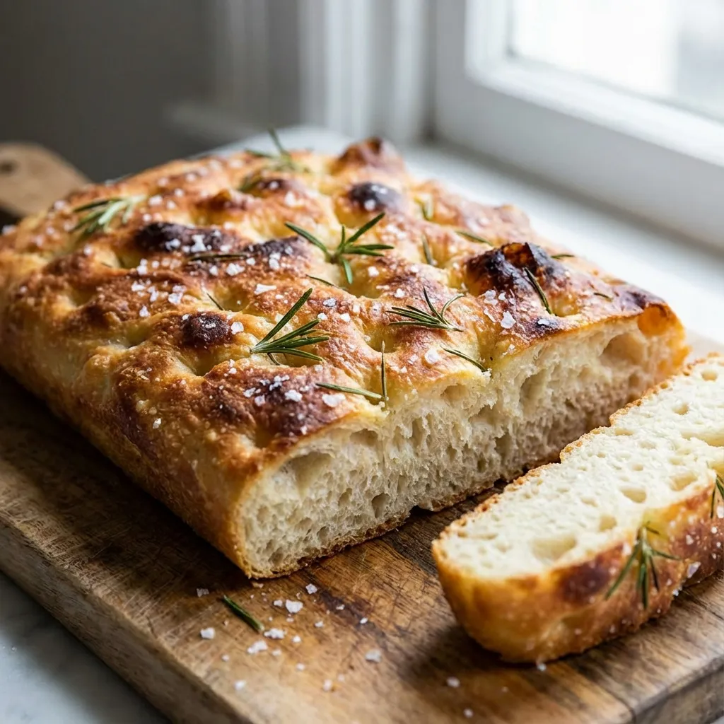 Focaccia with Rosemary and Sea Salt