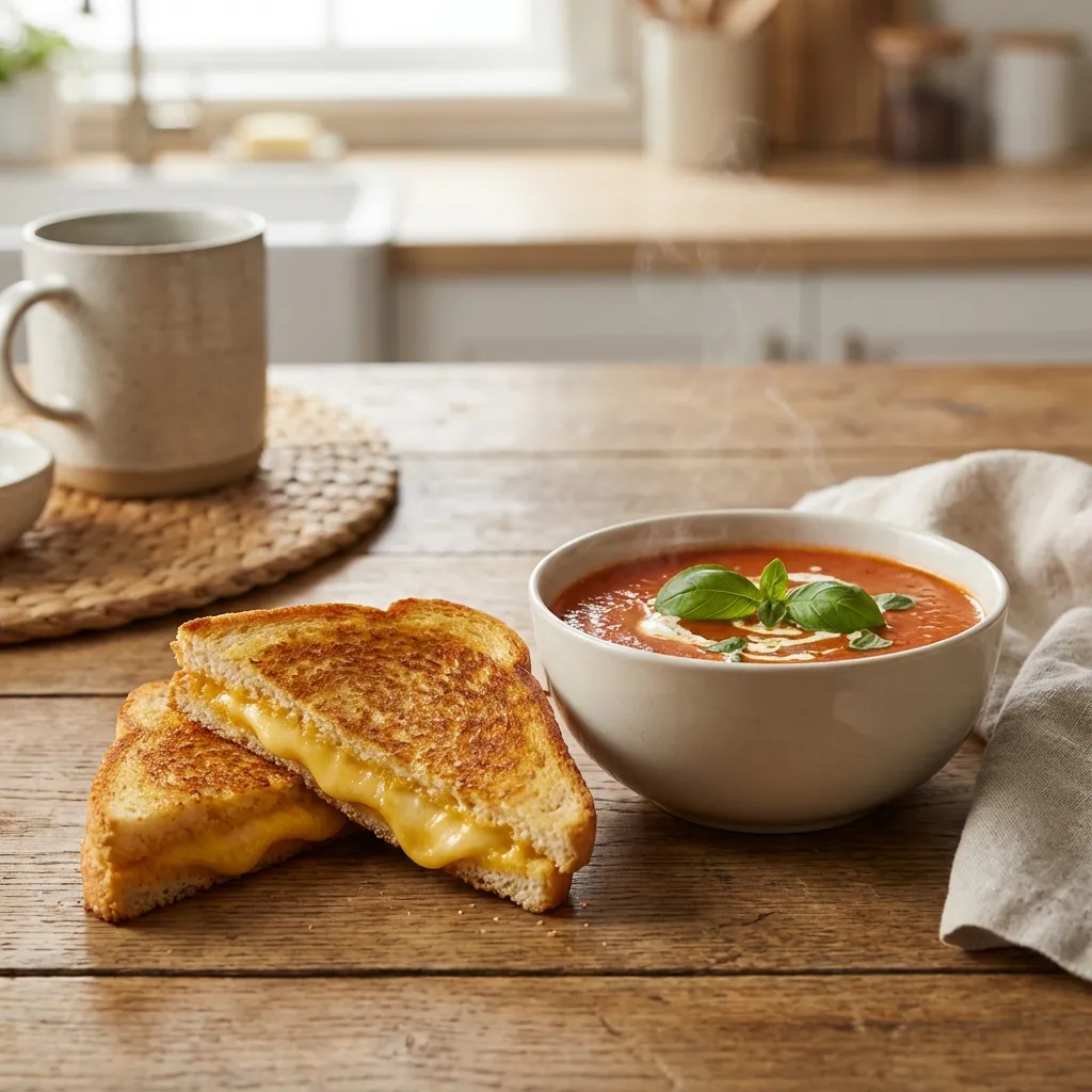 Grilled Cheese and Tomato Soup