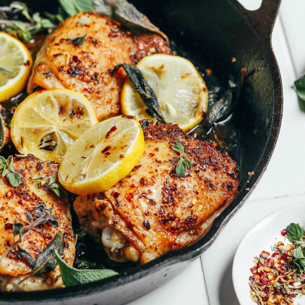 Mediterranean Lemon Herb Chicken Thighs
