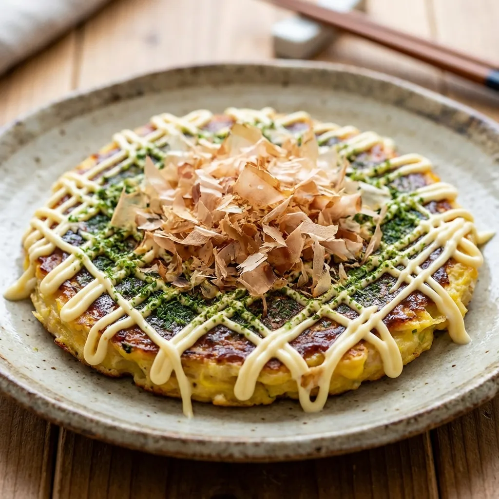 Okonomiyaki (Japanese Savory Pancake)