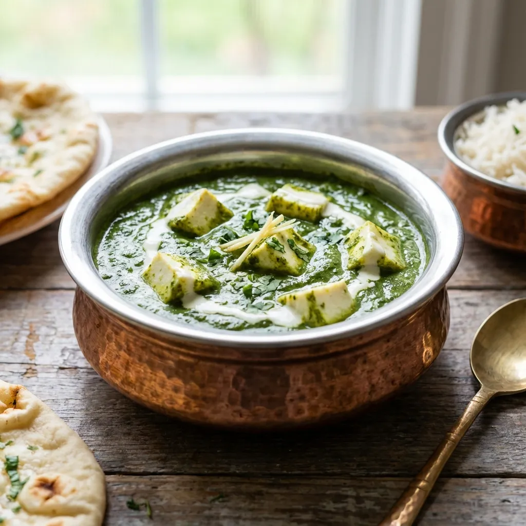 Palak Paneer (Spinach and Cheese Curry)