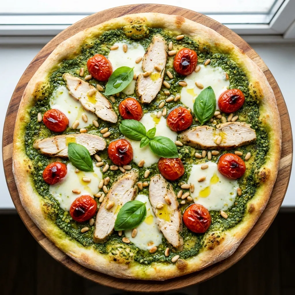 Pesto Chicken Pizza