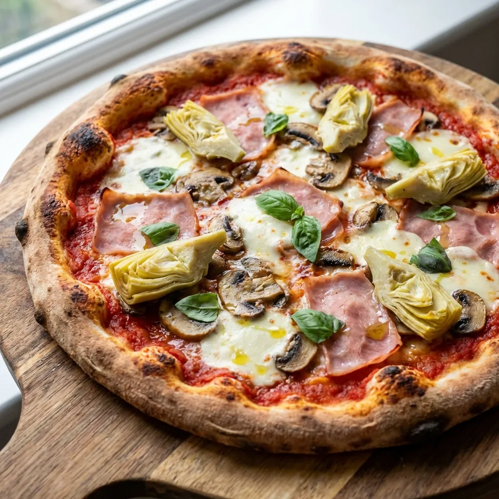 Pizza Capricciosa (Ham, Mushrooms, Artichoke)
