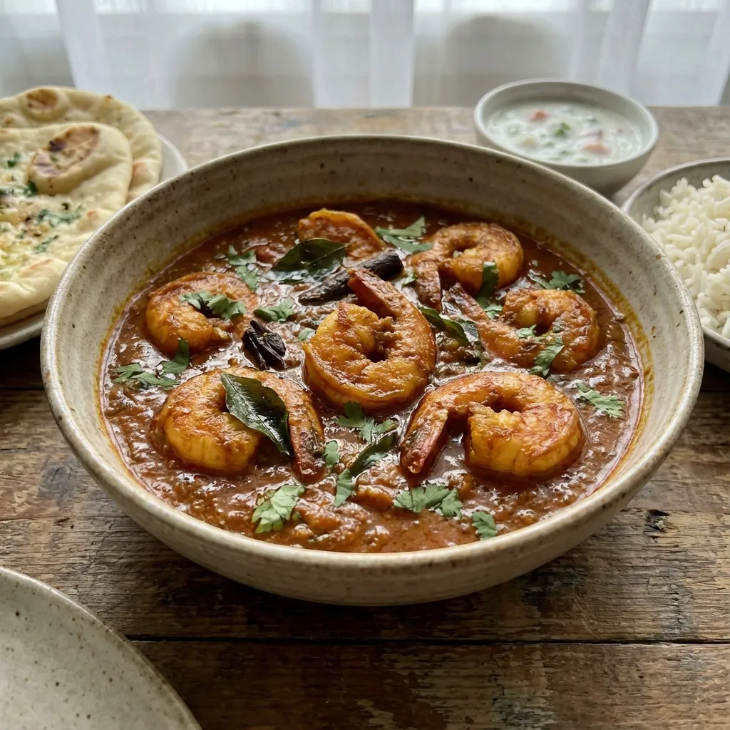 Prawn Masala (Spicy Shrimp Curry)