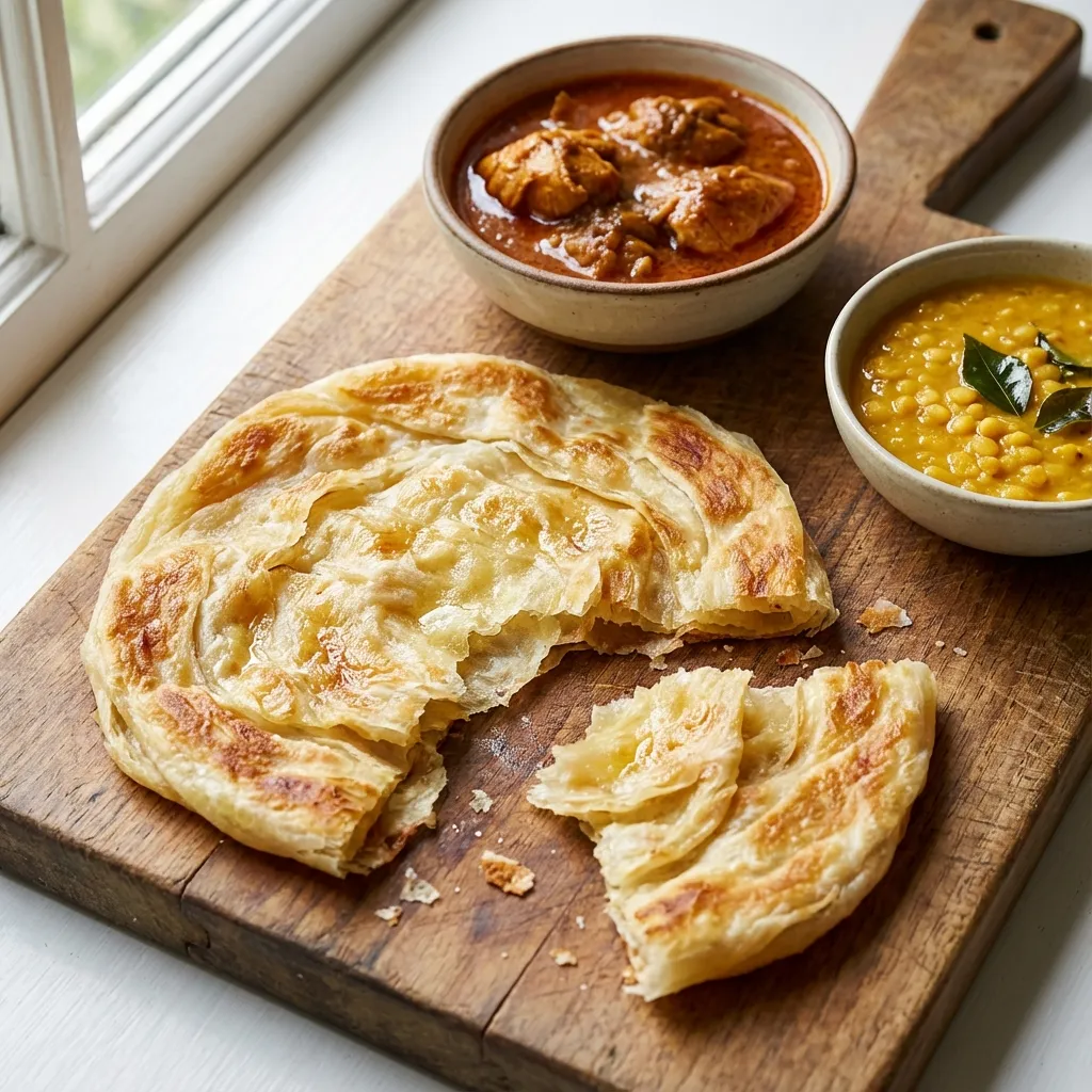 Roti Canai with Curry Dip