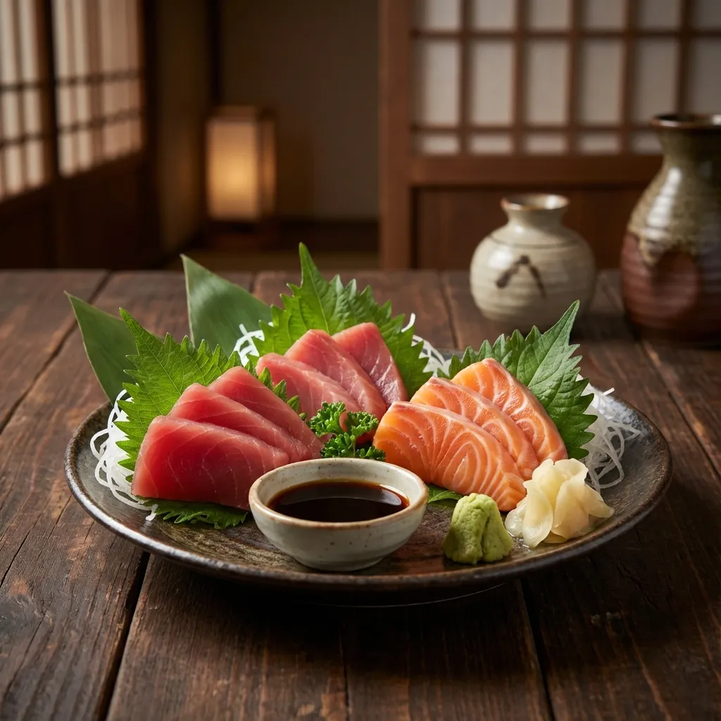 Sashimi Platter (Tuna and Salmon)