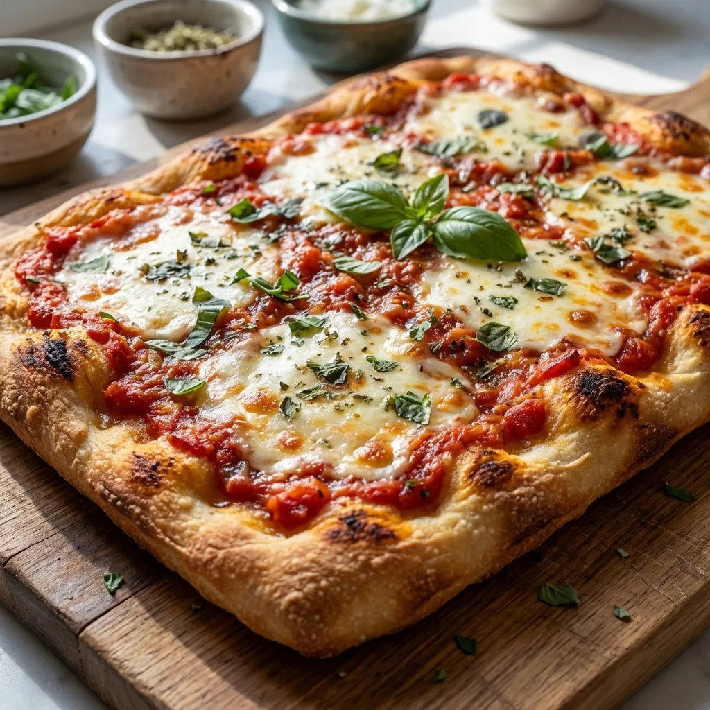 Sicilian Pizza (Thick Crust)