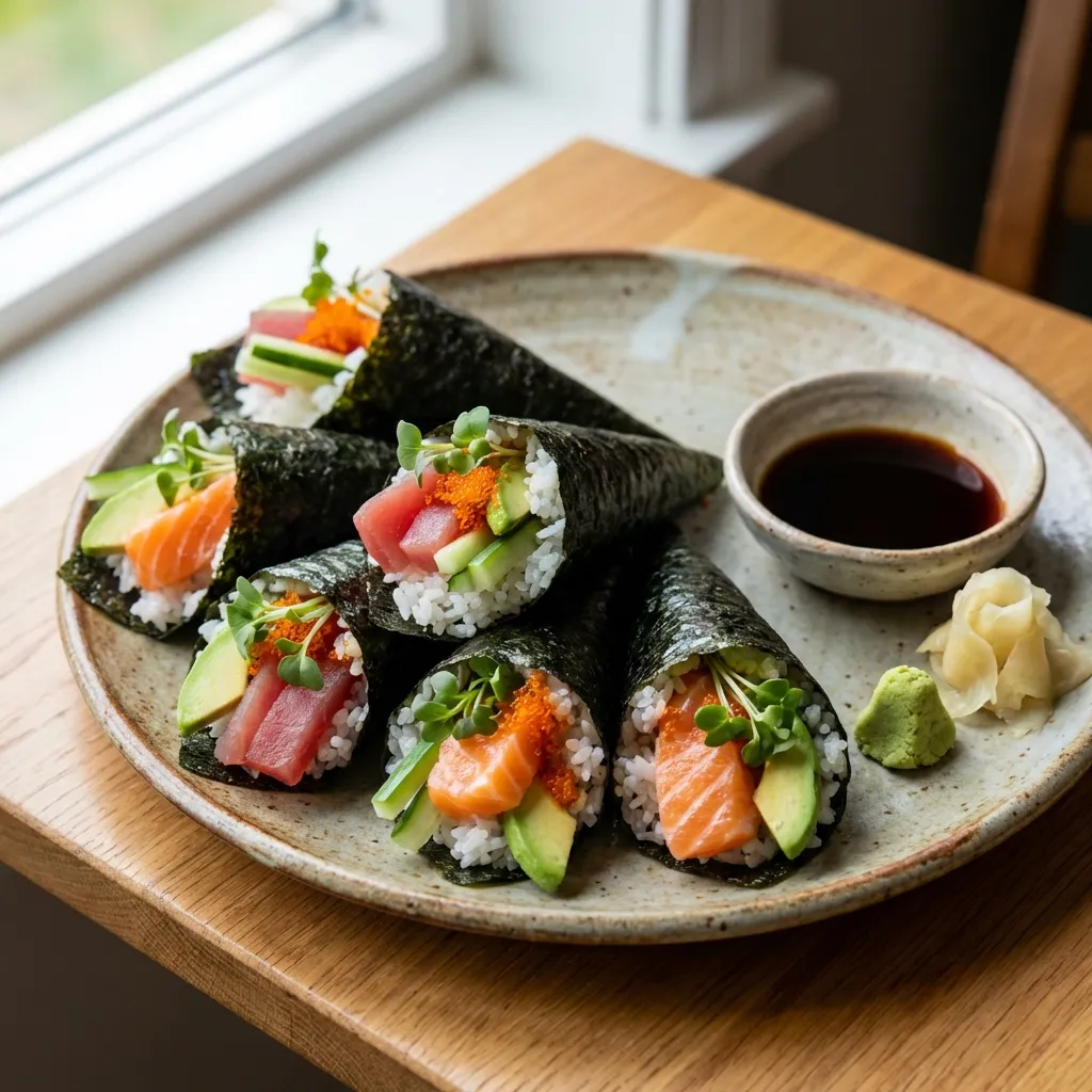 Sushi Hand Rolls (Temaki)