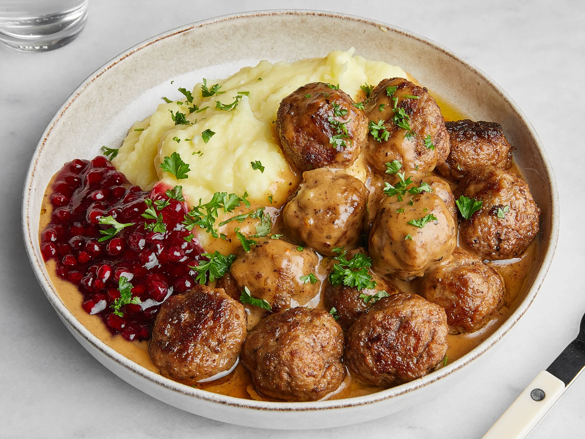 Swedish Meatballs with Lingonberry