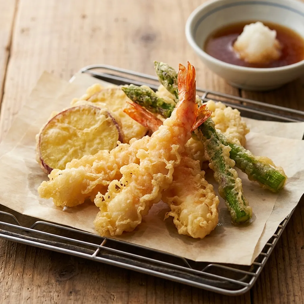 Tempura (Fried Shrimp and Vegetables)