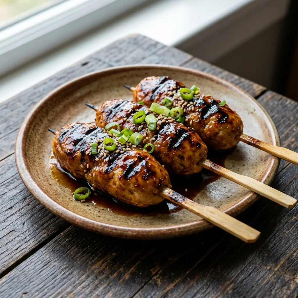 Tsukune (Chicken Meatball Skewers)
