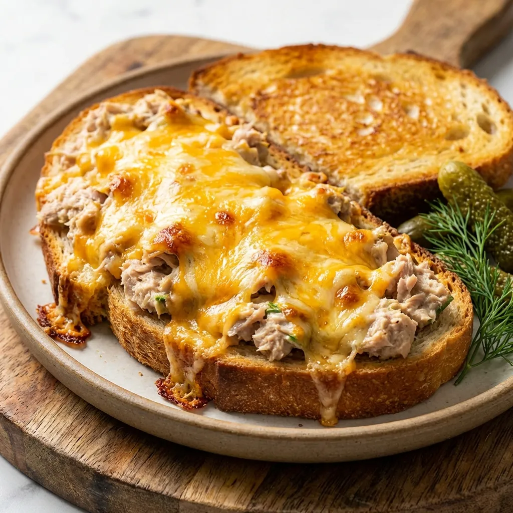 Tuna Melt with Cheddar Sandwich