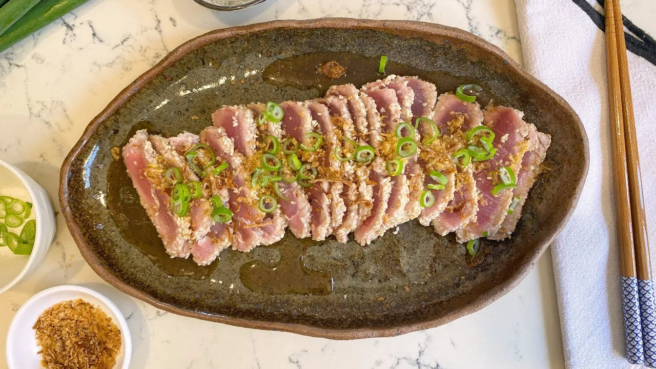 Tuna Tataki with Ponzu