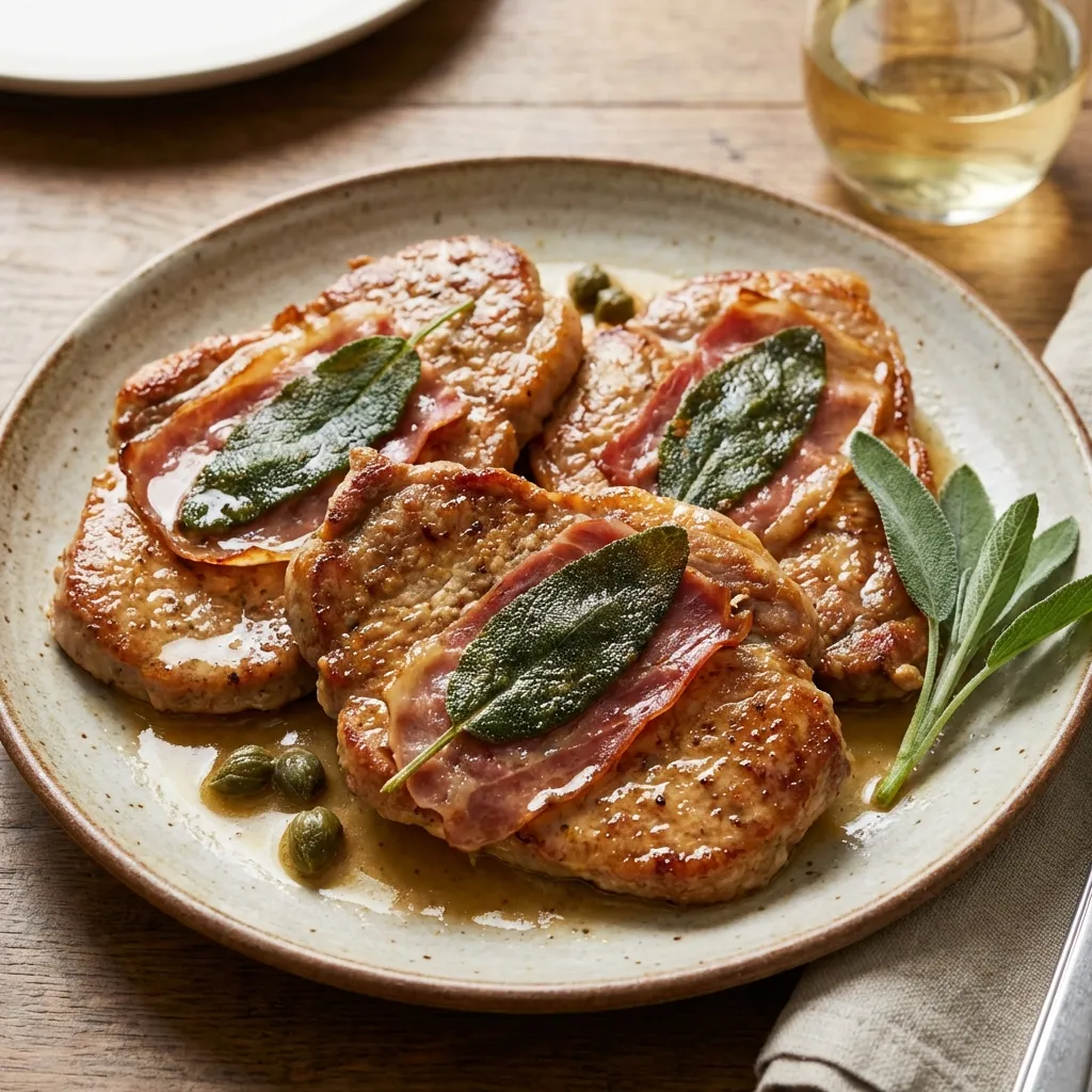 Veal Saltimbocca with Sage and Prosciutto